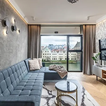 Luxury With Sauna - Old Town - Gold - Z Widokiem Na Rzeke - Prywatna Sauna - Klimatyzacja Danzig
